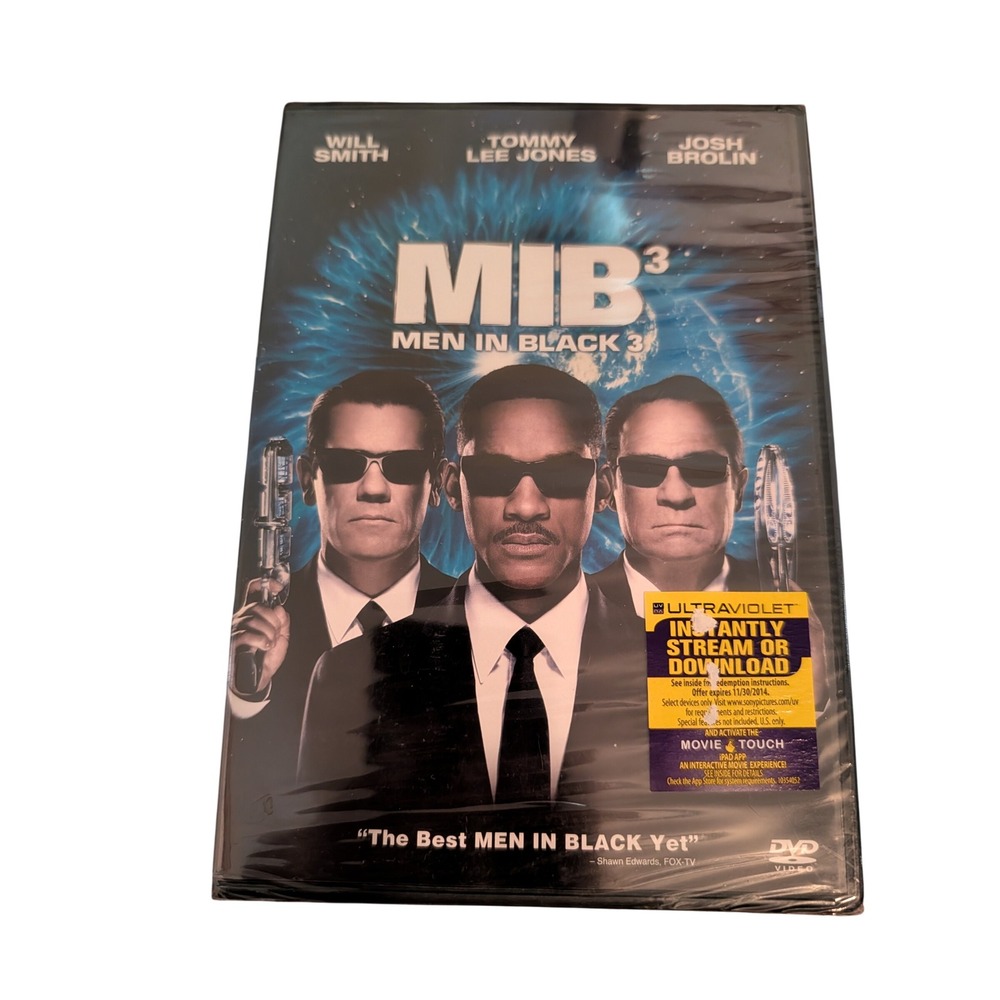 Men in Black 3 DVD MIB 3 Will Smith Tommy Lee Jones Josh Brolin New Sealed